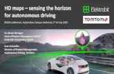 HD maps sensing the horizon for autonomous driving...HD maps –sensing the horizon for autonomous driving ROAD conference, Automotive Campus Helmond, 2nd of July 2019 Thank you! HD