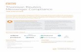 Thomson Reuters Messenger Compliance - Refinitiv · 2019-03-15 · Thomson Reuters Messenger Compliance (TRMC) is a hosted service that collects all conversations and exchanges of