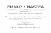 EMNLP / NASTEAthedansimonson.com/simonson_DCNLP_nastea_presentation... · 2016-11-17 · EMNLP / NASTEA A recap of some EMNLP talks, and my own research presented at the Second Computing
