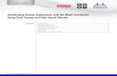 Accelerating Hadoop Applications with the MapR ...€¦ · Investing in fast servers and flash storage for MapR does not make sense if performance is restricted by the network. ...