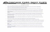 September 30, 2018 Cubs lose, fall into Central tie …chicago.cubs.mlb.com/documents/8/1/4/296659814/September...September 30, 2018 • Cubs.com, Cubs lose, fall into Central tie