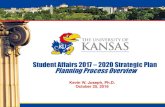 Student Affairs 2017 2020 Strategic Plan Planning Process ... Affairs...Status Updates Meeting Agendas & Notes Student Affairs Monthly Update Strategic Planning Committee members lead