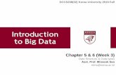 Introduction to Big Data - Harvard University€¦ · Introduction to Big Data Chapter 5 & 6 (Week 3) Data Structure & Data types. DCCS208(02) Korea University 2019 Fall. Asst. Prof.