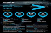 Accenture Product Lifecycle Services€¦ · aerospace parts Accenture is helping an Aerospace & Defense company decrease lead time by 50% by designing and implementing new manufacturing