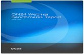 ON24 Webinar Benchmarks Reportf9e7d91e313f8622e557-24a29c251add4cb0f3d45e39c18c202f.r83.c… · ON24 BENCHMARK REPORT AVERAGE VIEWING TIME In 2012, viewers stayed engaged with webinars