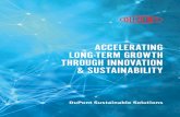 ACCELERATING LONG-TERM GROWTH THROUGH INNOVATION … · 2019-05-31 · BUSINESS VALUE THROUGH INNOVATION SHARING & GENERATION OF NEW IDEAS SUSTAINABILITY COST REDUCTION SURGE IN LEARNING