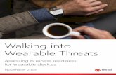 Walking into Wearable Threats - Data Manager Online · Employers embracing wearables Growth in wearables is expected in consumer and business markets alike, with implications for