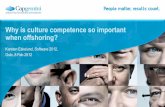 Why is culture competence so important when offshoring? · | Why is culture competence so important when offshoring? What culture is the most important for an individual? Different