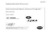 Safety Review Process 30599...The safety review process is defined for: ISS elements (flight and ground), visiting vehicles and ISS support equipment. This process includes an in-
