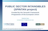 PUBLIC SECTOR INTANGIBLES (SPINTAN project) · Provide an answer to key issues: 1. The role of Public Sector investment in general, and of Public Sector investment in intangibles