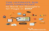 The Ultimate B2B SEO Checklist (6)session-media.com/.../2017/08/The_Ultimate_B2B_SEO_Checklist_Fin… · The Ultimate B2B SEO Checklist to Rank on Google’s 1st Page in 2017 5 Our