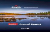 2018-19 Annual Report - Destination Northern Ontario · mandated pillars including marketing, product development, workforce and ... The relaunch was extremely successful, and the