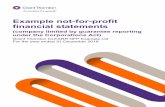Example not-for-profit financial statements · 2019-02-05 · Example not-for-profit financial statements (company limited by guarantee reporting ... Australian businesses due to