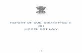 REPORT OF SUB-COMMITTEE-II ON MODEL GST LAW · MODEL GST LAW - 1-Empowered Committee of State Finance Ministers September, 2015 - 2-Page 2 of 128 ... 17. Value of taxable supply -
