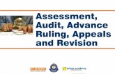 Assessment, Audit, Advance Ruling, Appeals and Revisionprimeacademy.com/GST/GST-FILE-010-Assessment Audit... · •Serving of show cause notice & opportunity of ... •Chartered Accountant