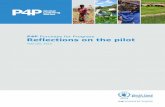 P4P Purchase for Progress Reflections on the pilot...iii Foreword For the World Food Programme (WFP), Purchase for Progress (P4P) is a major innovation in food assistance. The five-year