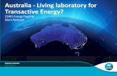 Australia - Living laboratory for Transactive Energy? · Transactive Energy? CSIRO Energy Flagship Mark Paterson ADD BUSINESS UNIT/FLAGSHIP NAMEENERGY FLAGSHIP . Powering the world’s