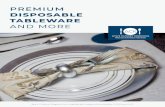 premium disposable tableware and more - YJS Direct€¦ · Dimensions 9” x 2.25” Colors Available Clear Quantity 24 per package Sku 8336 SERVING UTENSILS TRIPLE CANDY TRAY Dimensions