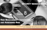 DENTIFYING RISK · G.C. Lichtenberg, German physicist, philosopher SECURITY MANAGEMENT . Objectives Chapter 8 Define risk management and its role in the organization Use risk management