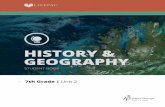 HISTORY & GEOGRAPHY · 804 N. 2nd Ave. E. Rock Rapids, IA 51246-1759 800-622-3070  GEOGRAPHY HISTORY & STUDENT BOOK 7th Grade | Unit 2