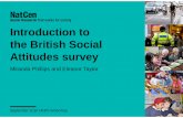 Introduction to the British Social Attitudes survey · 38 Key points Attitudes do matter, and you can measure them Importance of question wording and testing BSA is a rich data resource