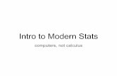 Intro to Modern Stats - UCLA · 2017-04-20 · Intro to Modern Stats computers, not calculus . Assessment I sent you some new Salary data. It’s the salaries of 69 professors who