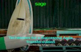 Techniques for a Successful Agile Transformation...Techniques for a Successful Agile Transformation Steve McDonald & Mark Landeryou. To keep an Agile transformation ... Definition