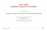 CSE 132B Database Systems Principlescseweb.ucsd.edu/classes/wi19/cse132B-a/slides/ERmodel.pdf · Cardinality Constraints We express cardinality constraints by drawing either a directed