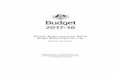 2017-18 Defence Portfolio Budget Statements · Defence Portfolio Budget Statements 2017-18 . 6 . attracting, growing and retaining the people Defence needs. Defence will continue