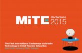 The First International Conference on Mobile Technology in ...The First International Conference on Mobile Technology in Initial Teacher Education 23rd 24th January 2015, Galway ‘Mobile