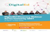 DigitalEd Discovery Webinar Series hosted by GMIT · 2020-04-20 · DigitalEd Discovery Webinar Descriptions. 27 April - 11 May 2020. Creating Video for Blended and Online Learning.