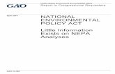 GAO-14-369, NATIONAL ENVIRONMENTAL POLICY ACT: Little … · 2014-04-15 · Environmental Policy Act” (CEQ regulations), 40 C.F.R. Parts 1500-1508, set out the levels of analysis