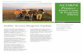 NCORPE PROJECT - PUBLIC LANDS & PROGRAMS EDITION … · NCORPE PROJECT - PUBLIC LANDS & PROGRAMS EDITION | Issue 1 2 Public Access Program – Trails 7.1 miles of multi-use trails