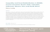 Working Paper 410 August 2015...Working Paper 410 August 2015 Inequality and Fiscal Redistribution in Middle Income Countries: Brazil, Chile, Colombia, Indonesia, Mexico, Peru and