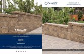 StoneWall II - Basalite · StoneWall II in Positano StoneWall® II is a six-piece, tumbled wall system that can be installed in different patterns and built as a retaining or freestanding