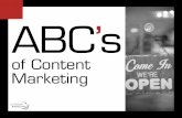 ABC’s - The Partner Marketing Group...Inbound Marketing. According to Wikipedia, ‘inbound marketing is advertising a company through blogs, podcasts, video, eBooks, enewsletters,