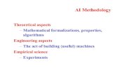 AI Methodology - Cornell University · AI Methodology Theoretical aspects ... e.g., complexity theory, algorithms, logic and inference, programming languages, and system building.
