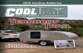 Cool Tears Magazine May/June 2016 - Teardrop Trail · Cool Tears Magazine May/June 2016 17 TEARDROP TRAIL We invite you to follow us down the Teardrop Trail, make new friends, explore