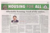affordable housing Indianexpress - Signature housing Indianexpress.pdf THE INDIAN EXPRESS, FRIDAY, JANUARY 17, 2020 HOUSING FOR An initiative byOOO* Read. Engage, Deliver. ADVERTORIAL