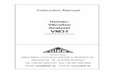 Human- Vibration Analyzer VM31 - Schwingungsmesstechnik · 2019-12-19 · Instruction Manual Manfred Weber Metra Mess- und Frequenztechnik in Radebeul e.K. Meissner Str. 58 - D-01445