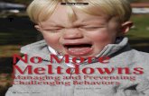 No More Meltdowns · Jed Baker, PhD, is the author of No More Meltdowns: Positive strategies for managing and preventing out-of-control behavior (Future Horizons). Dr. Baker directs