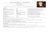 ALLISON C. SCOTT - Senior Showcasemontclairshowcase.com/.../uploads/2018/02/Allison-C.-Scott-Resume… · COMPANY Amy Fox Theatre/Dir. John Housley/Choreo. Todd Underwood DISNEY ...