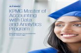 KPMG Master of Accounting with Data and Analytics Program...for the latest information. Awards The National Association of Colleges and Employers awarded the KPMG Master of Accounting