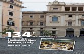 TH - AES134 TH Fontana di Trevi Conference Centre Rome, Italy May 4 –7, 2013 AES CONVENTION CONVENTION REPORT J. Audio Eng. Soc., Vol. 61, No. 7/8, 2013 July C lose to the Trevi