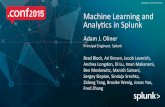 Machine*Learning*and* AnalyQcs*in*Splunk** · Agenda* Machine*learning*and*staQsQcs* ML*Toolkit*and*Showcase*app* Demo!* How*to*acquire*and*use*the*app* * 3*