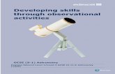 Developing skills through observational activities · GCSE (9-1) Astronomy 2017 . Contents. Introduction 1 Observational skills requirements 2 Skills in astronomical observations
