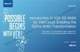 Introduction to NSX SD-WAN by VeloCloud: Enabling …...by VeloCloud: Enabling the Digital WAN Transformation Bruce Davie, CTO, Asia Pacific & Japan, VMware, Inc. Ray Wong, Principal