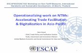 Operationalizing work on NTMs: Accelerating Trade ......Developing Economies SAARC-4 AUS-NZL EU-3 ASEAN-4 76.2% (3.4%) East Asia-3 77.6% 53 ... (Peace and Security), target 16.1 (Significantly