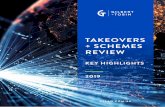 TAKEOVERS + SCHEMES REVIEW€¦ · 2019 TAKEOVERS + SCHEMES REVIEW Gilbert + Tobin has released the 2019 edition of its Takeovers + Schemes Review, providing an in-depth analysis