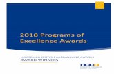 2018 Programs of Excellence Awards - NCOA · 2018 Programs of Excellence Awards NCOA’s National Institute of Senior Centers (NISC) Programs of Excellence Awards are designed to